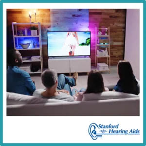 Friends watch a movie together. 