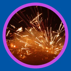 A firecracker explodes. 