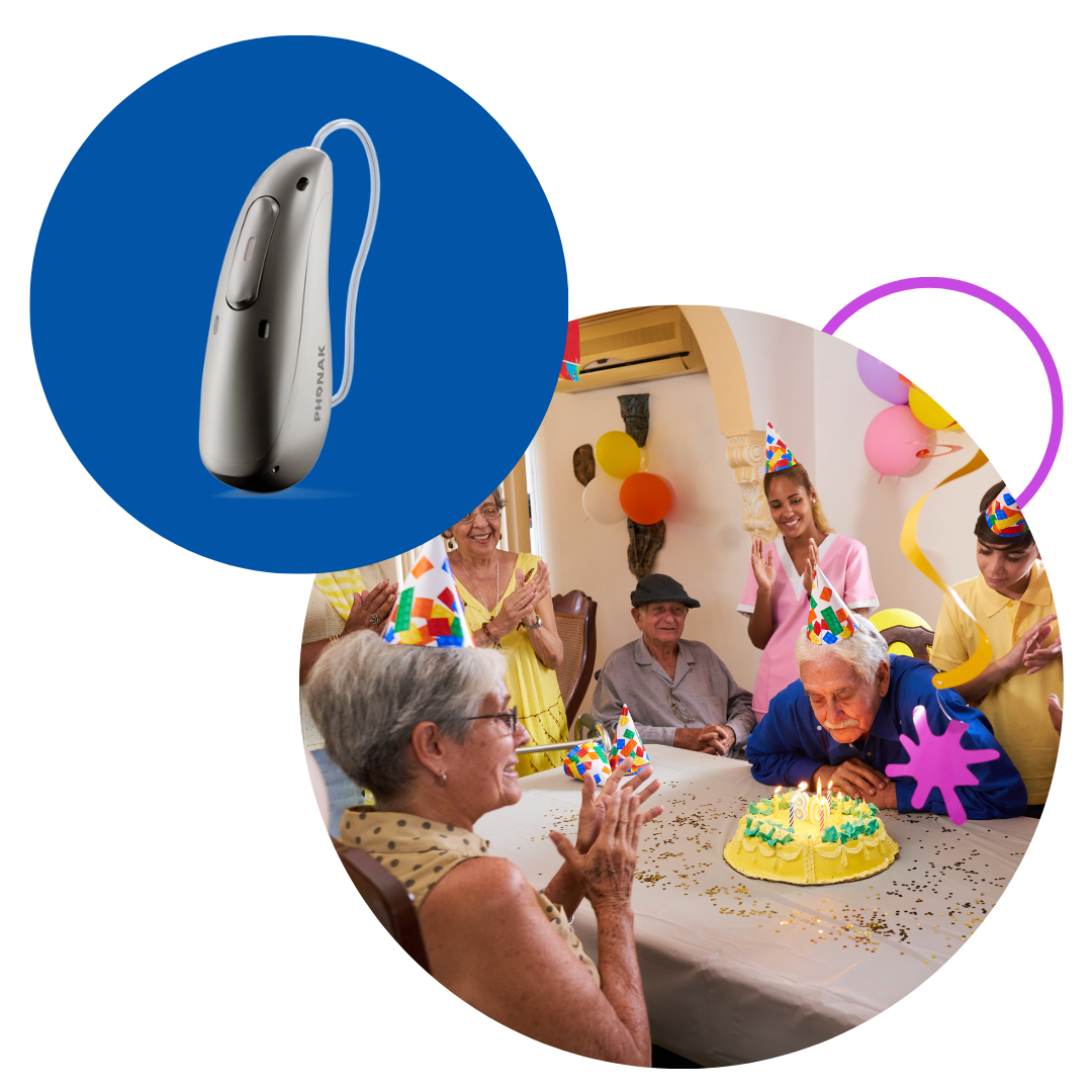 Audeo Sphere 2 Audeo Sphere 2 hearing aid and birthdya party