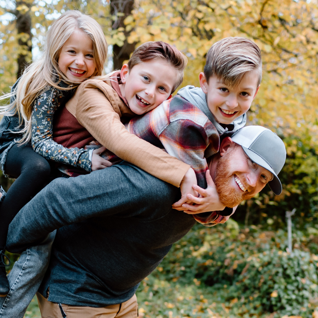 John John with his kids