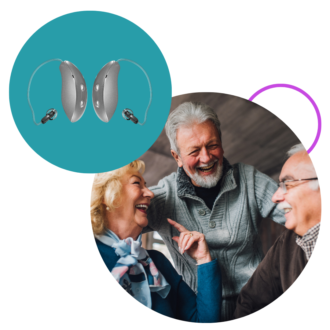 TruHearing Aids - image 3 friends talking and laughing